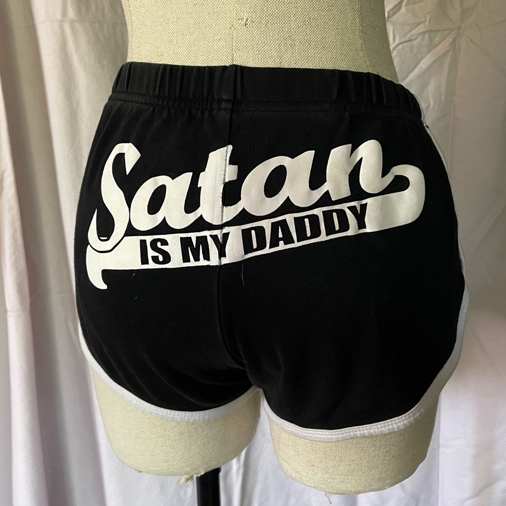 Black Craft Cult “Satan is my Daddy” shorts